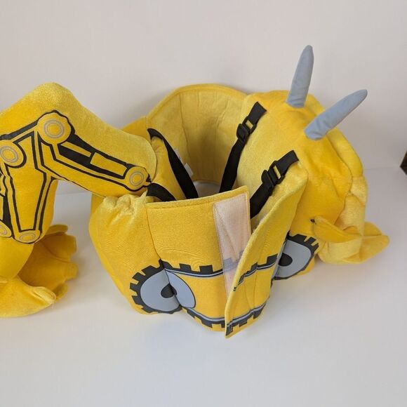 I Want To Be Yellow Excavator Plush Halloween Costume - Picture 4 of 7